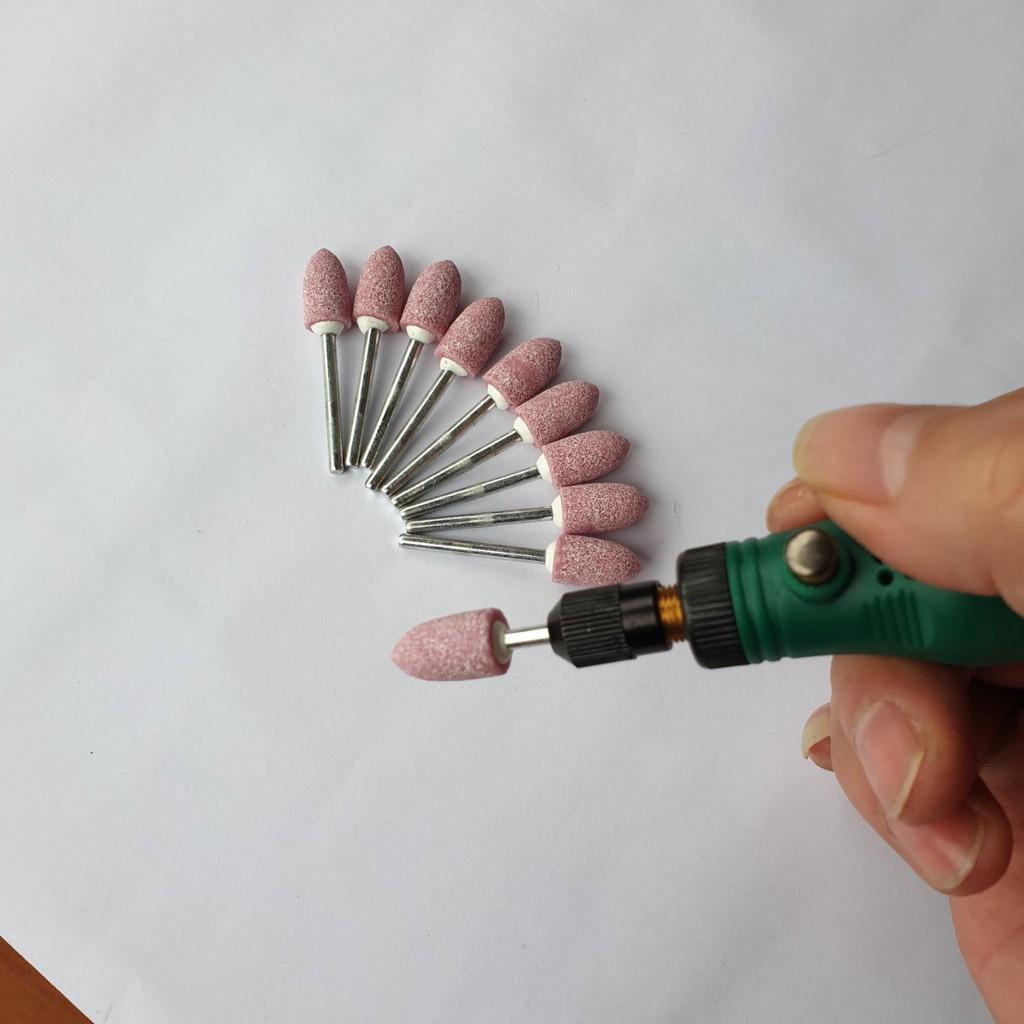 10 mũi đá mài mini chân 2mm dùng cho tất cả các loại máy kể cả máy mài nail hay máy mài mini