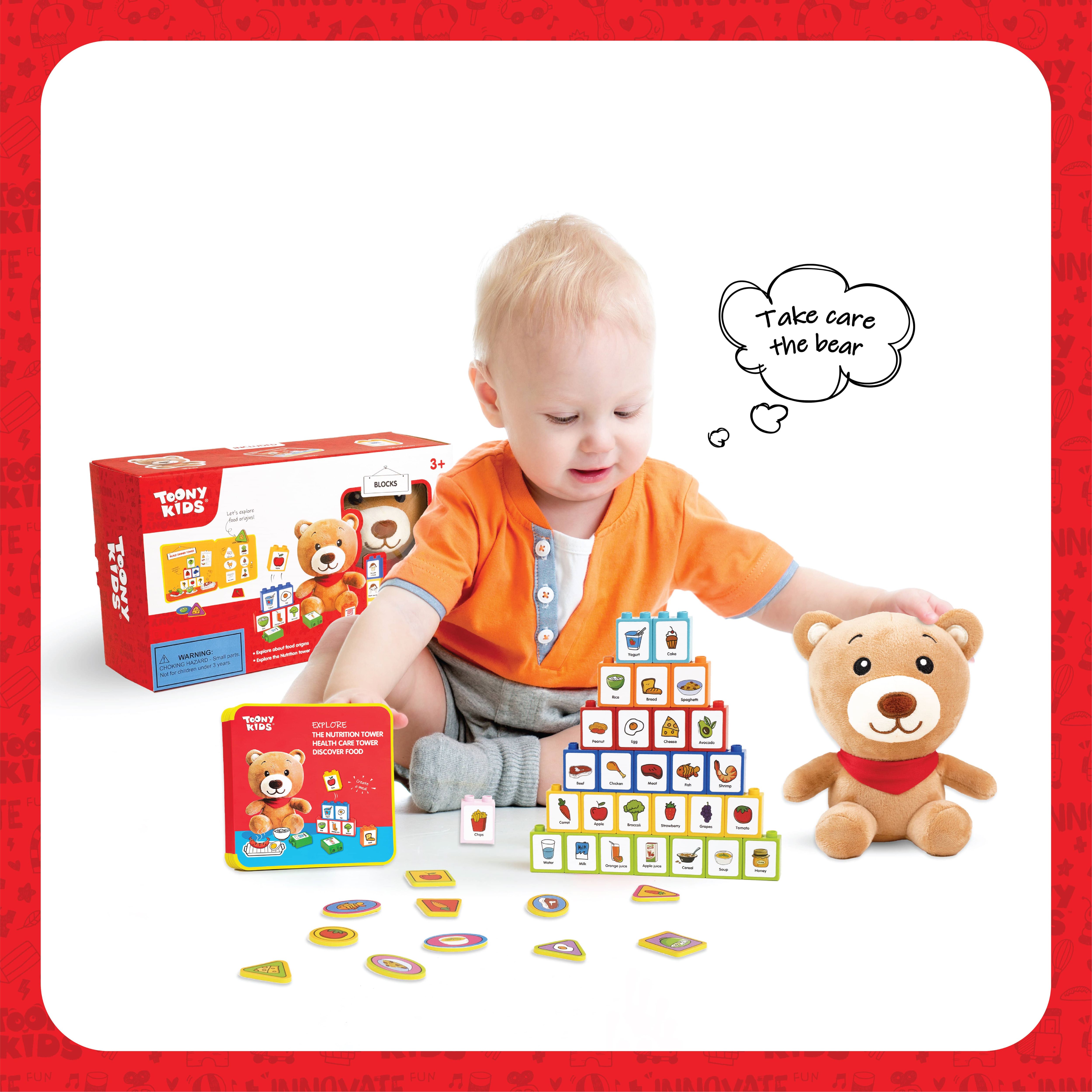 Đồ Chơi Bộ Lắp Ráp Học Và Chơi Cùng Gấu TOONYKIDS - Đồ Chơi Thông Minh Cho Bé - Bear Day Care TN00622