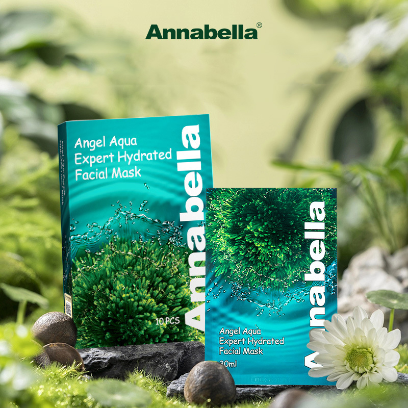 Hộp 10 miếng mặt nạ tảo biển Annabella Facial Mask cấp nước Thái Lan 10x25ml