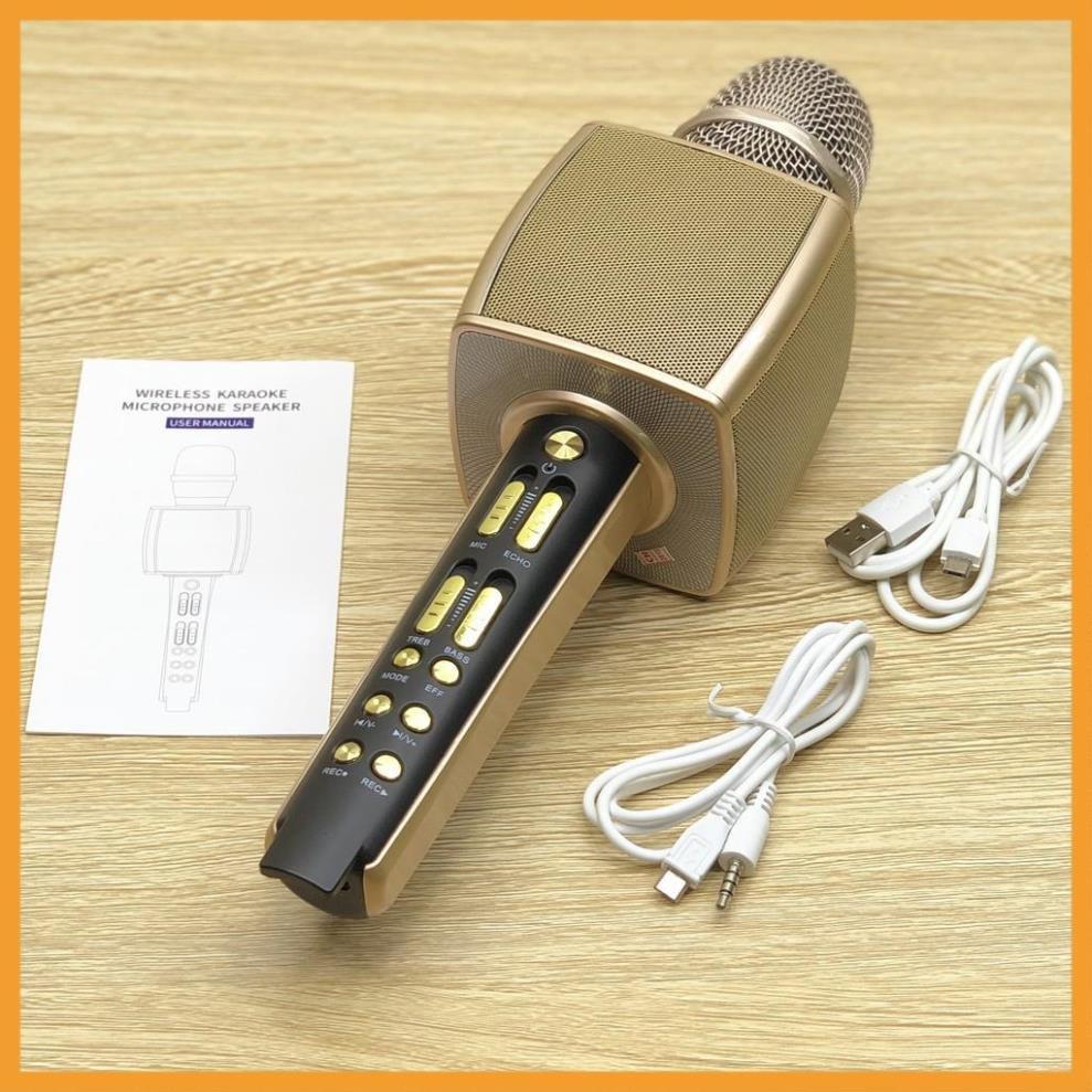 MICRO BLUETOOTH KARAOKE KHÔNG DÂY YS 92 - MIC CAO CẤP - ÂM THANH SỐNG ĐỘNG - LIVESTREAM - THU ÂM GIÁ TỐT