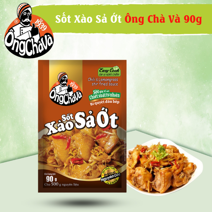 Combo 5 Gói Sốt Xào Sả Ớt Ông Chà Và 90g