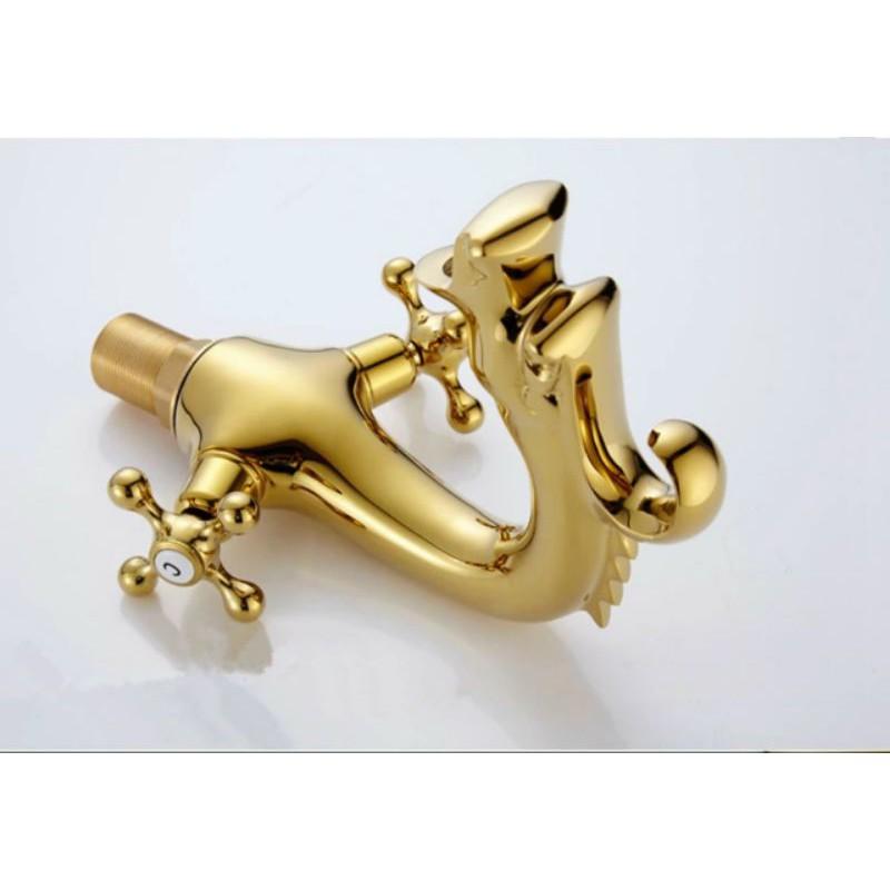 Vòi lavabo nóng lạnh Đầu Rồng