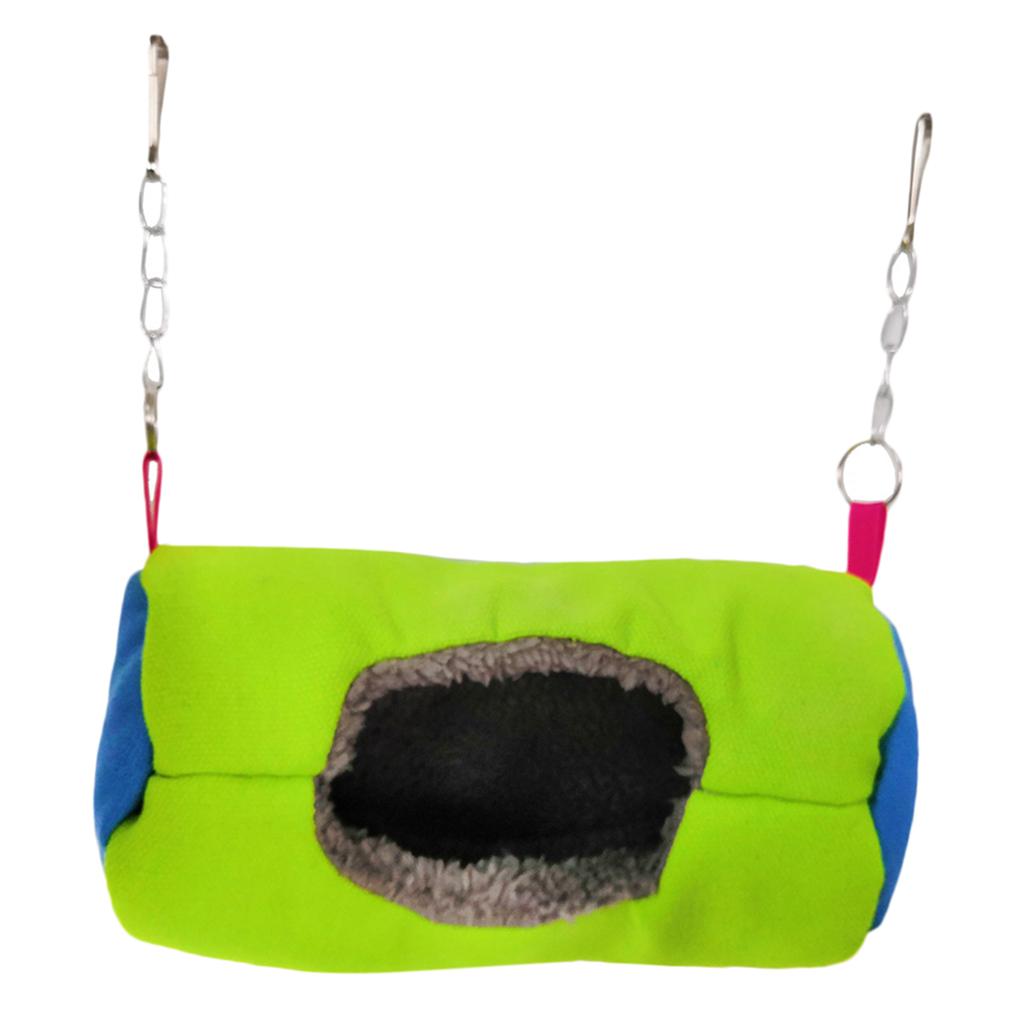Small Animal Sleep Tube Hanging Cozy Bed Pet House Cage Hammock Cave Hut Winter
