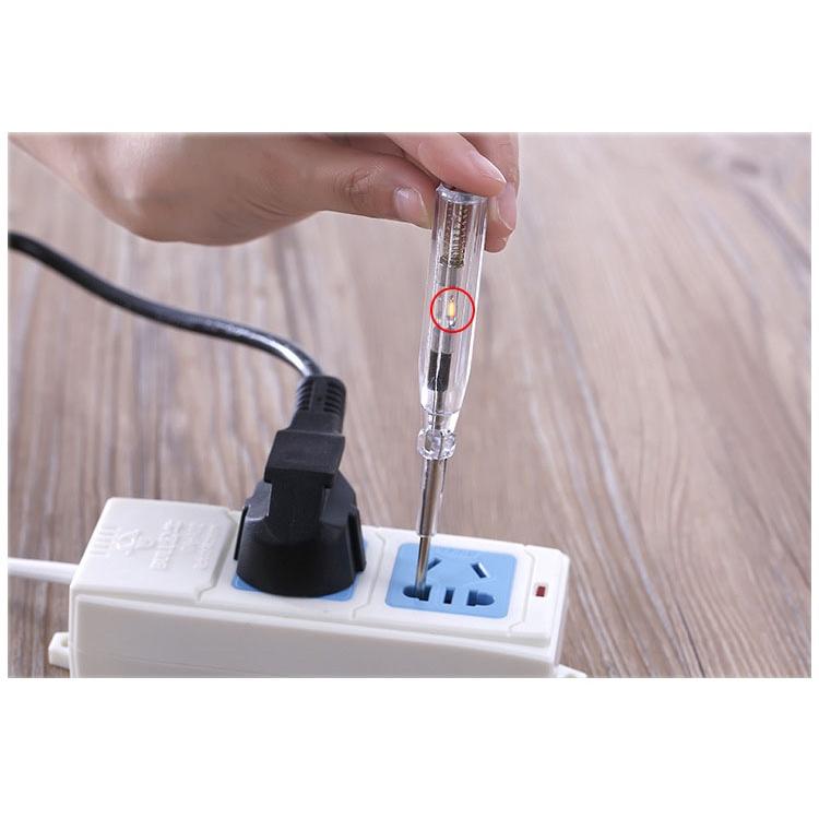 BÚT THỬ ĐIỆN TRONG SUỐT AN TOÀN 100V~500V THIẾT KẾ NHỎ GỌN DÀI 14CM SIÊU BỀN