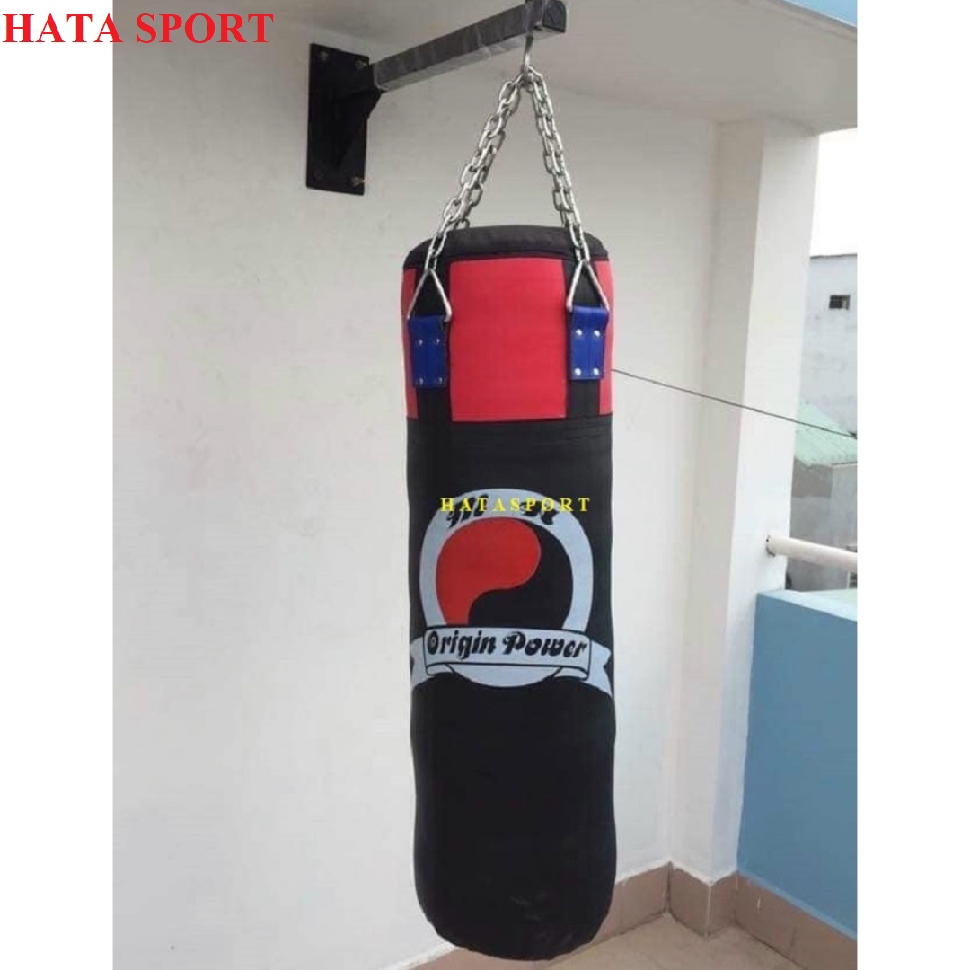 Bao cát đấm bốc boxing vỏ thuật 1m dây xích đã nhồi hoàn thiện cao cấp HATA SPORT