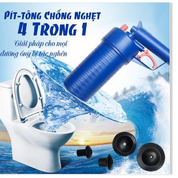 Pít-tông chống nghẹt 4 trong 1