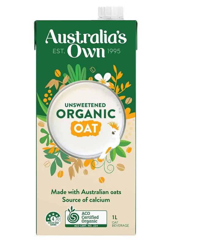 Sữa Yến Mạch Hữu Cơ Không Đường Australia's Own Unsweetened Organic Oat 1L