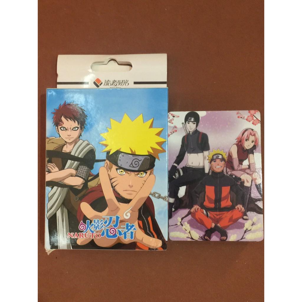 Bộ bài Tây anime NARUTO NARUT0, bộ tú poker đô rê mon 54 lá in hình anime manga dễ thương độc đáo