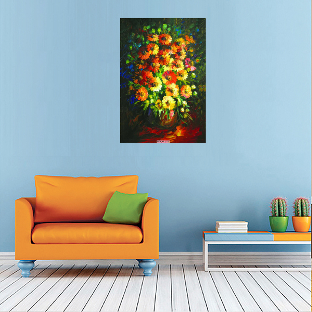 Tranh tĩnh vật bó hoa tươi đẹp LCV40-172