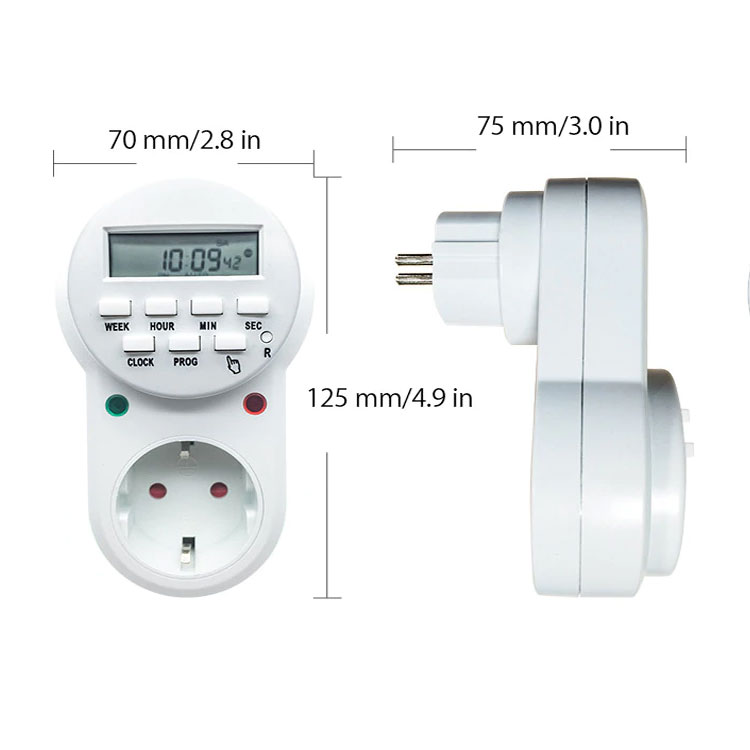 Timer hẹn giờ điện tử tắt mở thiết bị điện ETG-63A 8 chương trình