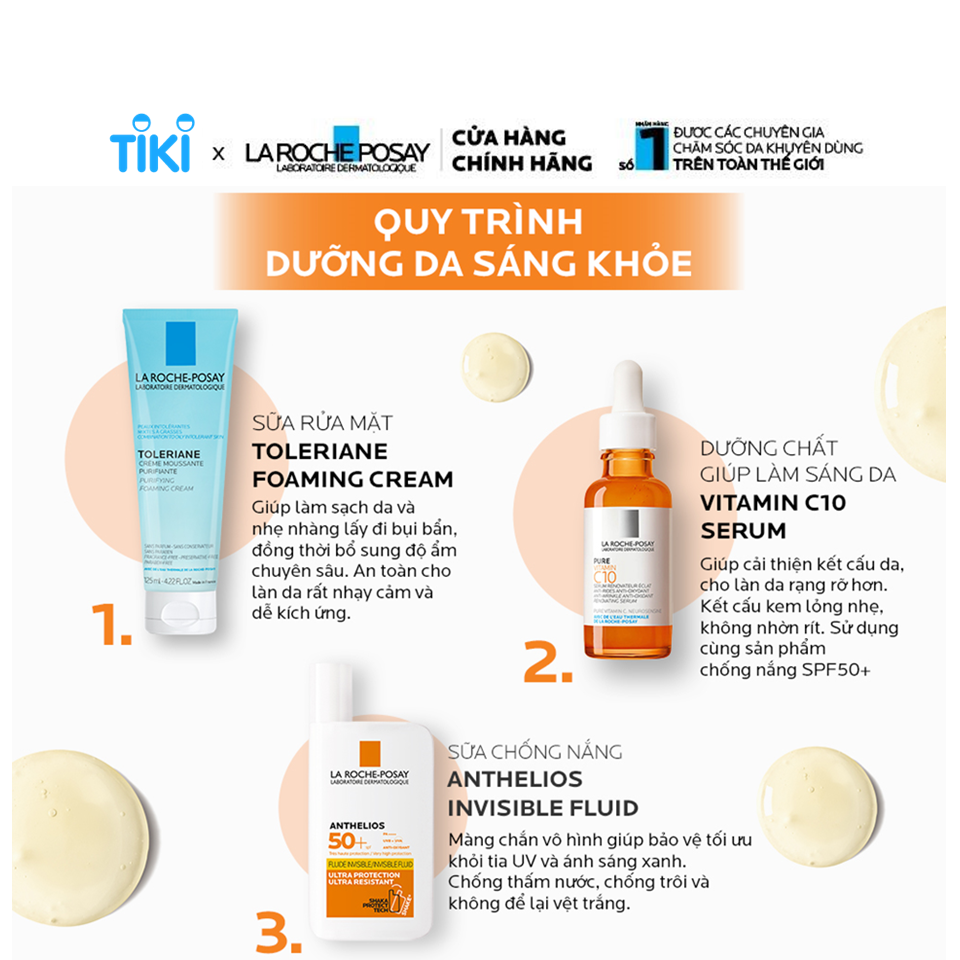 Dưỡng chất giúp cải thiện và làm sáng da La Roche Posay Pure Vitamin C10 Serum 30ml