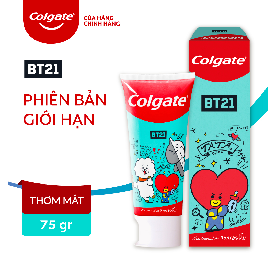 Bộ 3 Kem đánh răng Colgate BT21 - Nụ cười tự tin 75gx3 phiên bản giới hạn