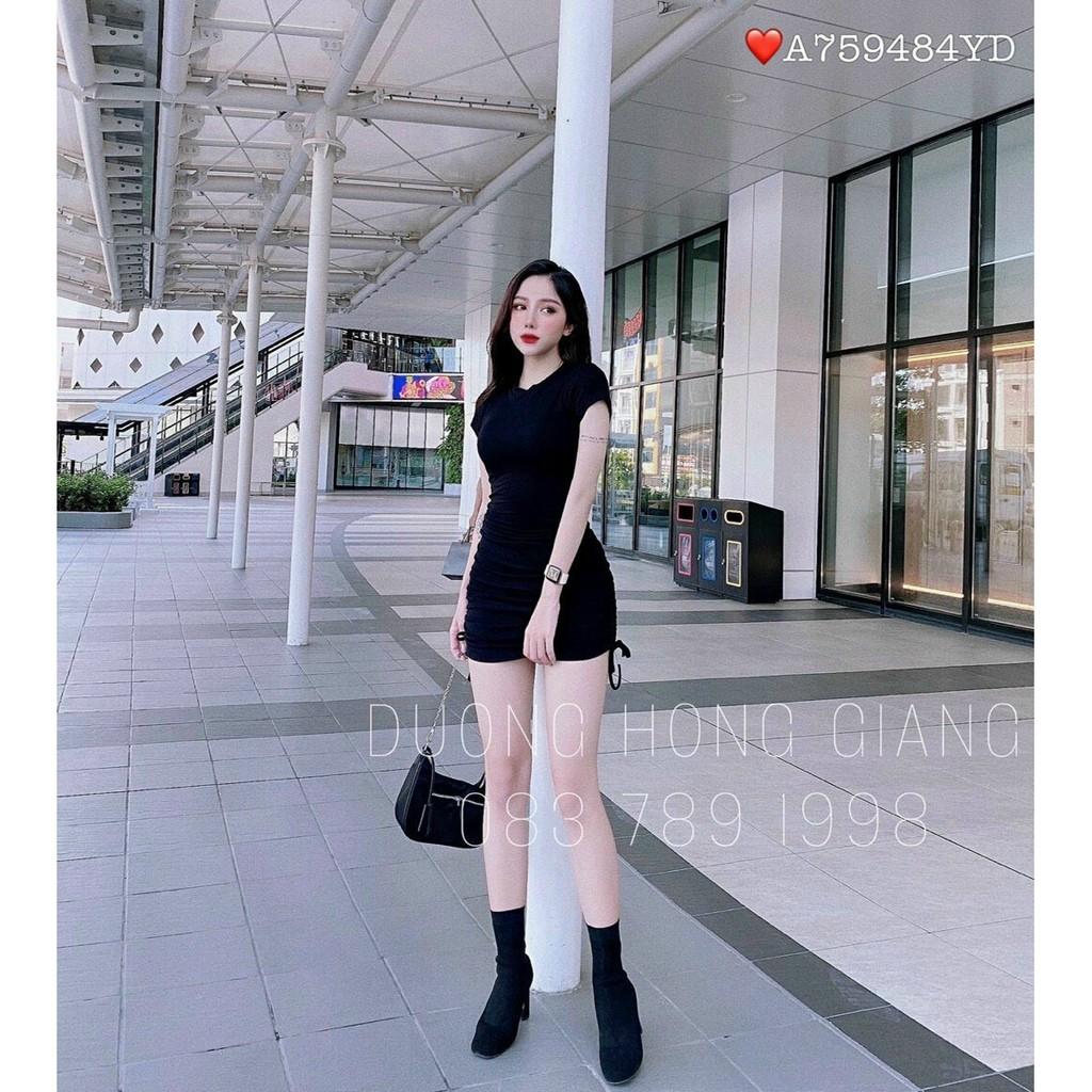 Váy đầm nữ body rút dây hông lạ mắt