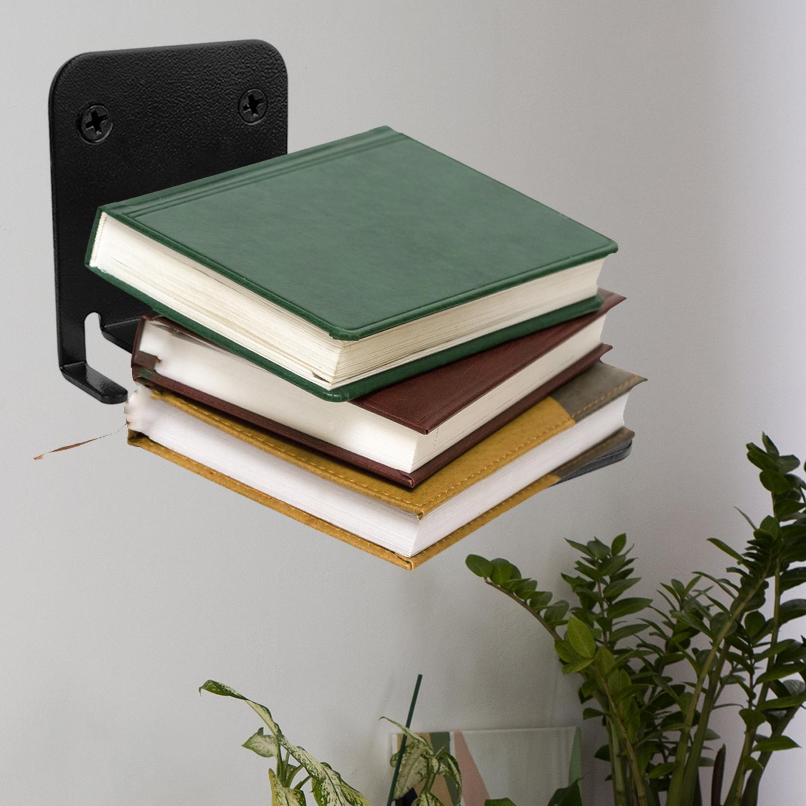 Heavy Duty Floating Bookshelf Invisible Holder Book Organizer Metal Shelves Wall Ledge for Living Room Office Nursery Library Classroom