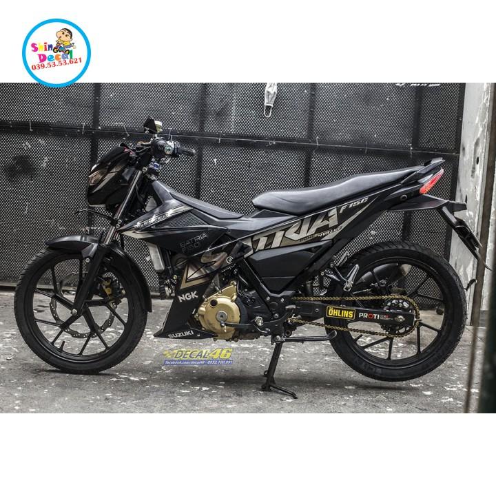 Tem xe Satria fi crom cao cấp