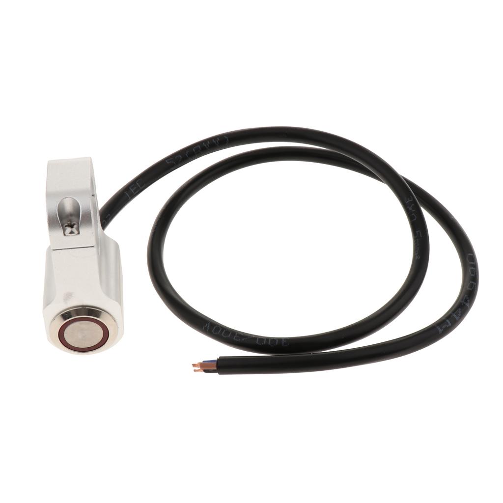12V Motorcycle Handlebar Headlight Push Button Switch Waterproof On-Off Red