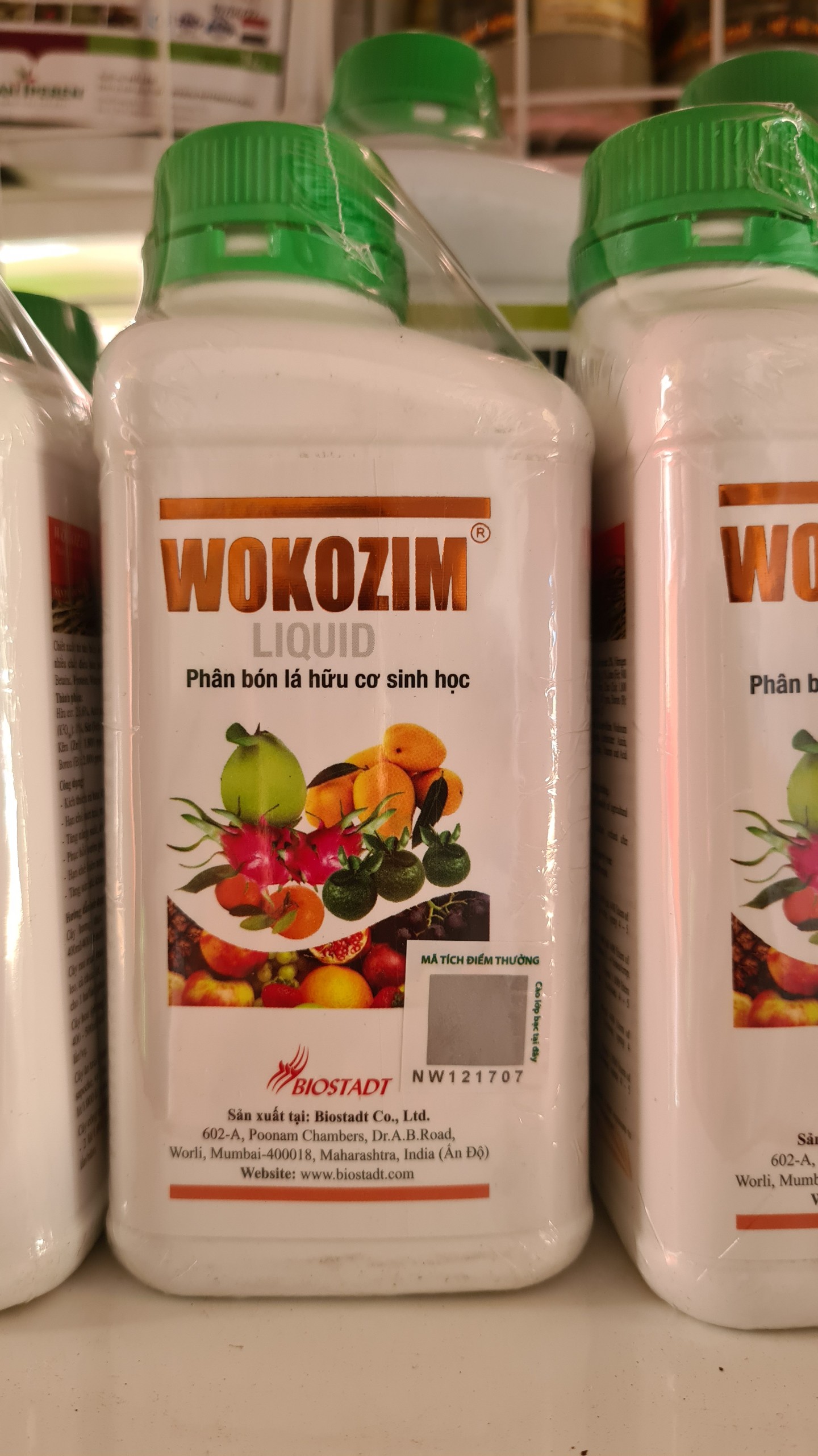 Phân bón lá huữ cơ sinh học WOKOZIM (500ml)