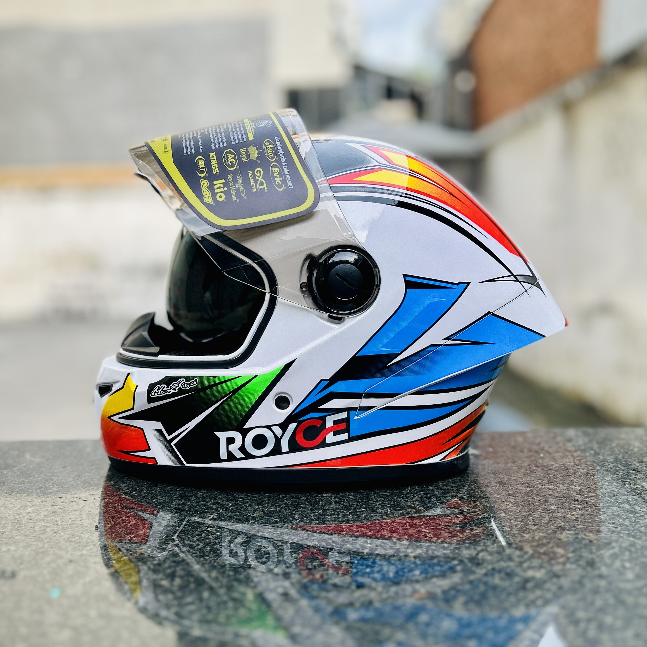 Mũ bảo hiểm fullface Royce Xh04 có 2 kính đi xe máy phượt dành cho nam nữ chính hãng