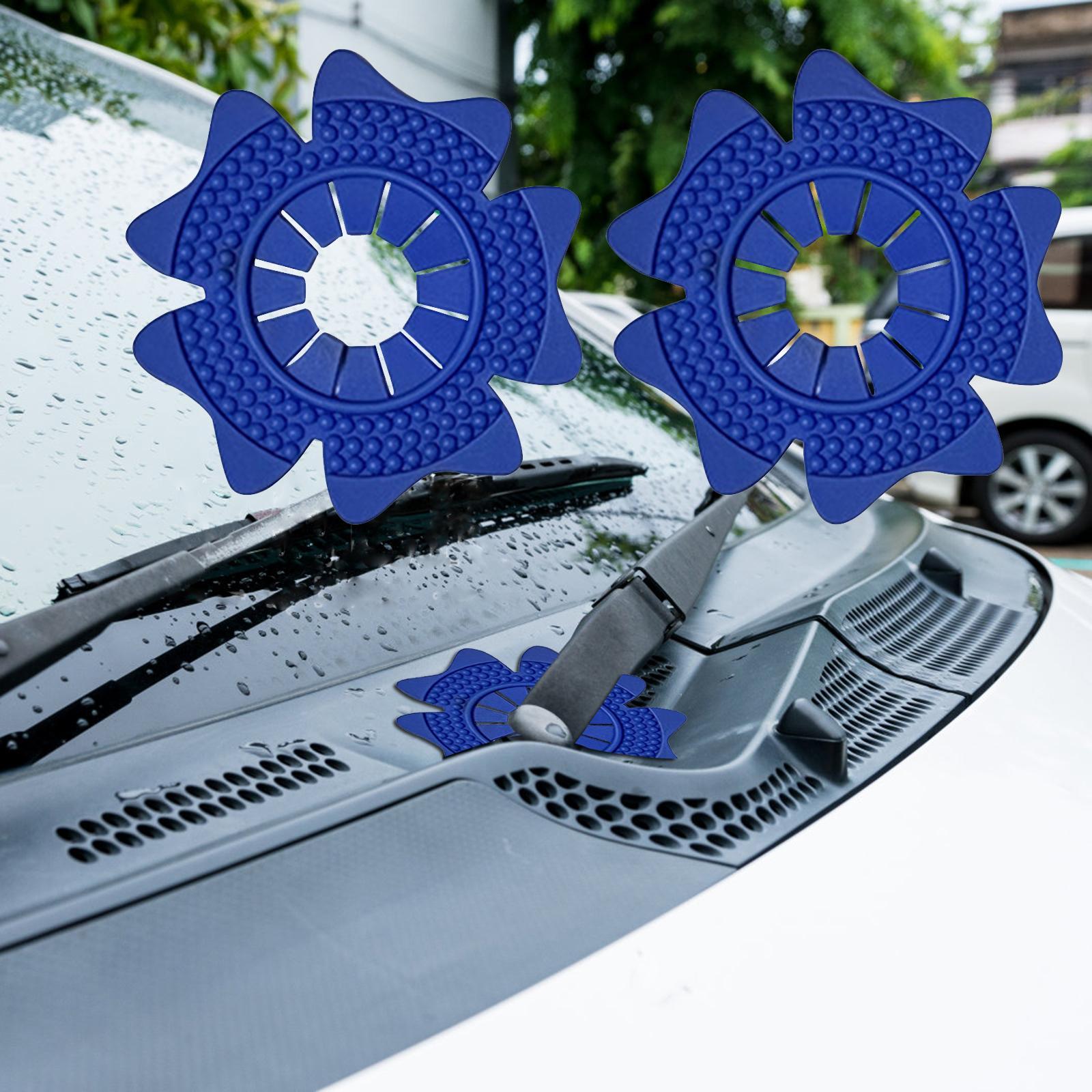 Car Windshield Wiper Arm Hole Protection Cover Blue Large