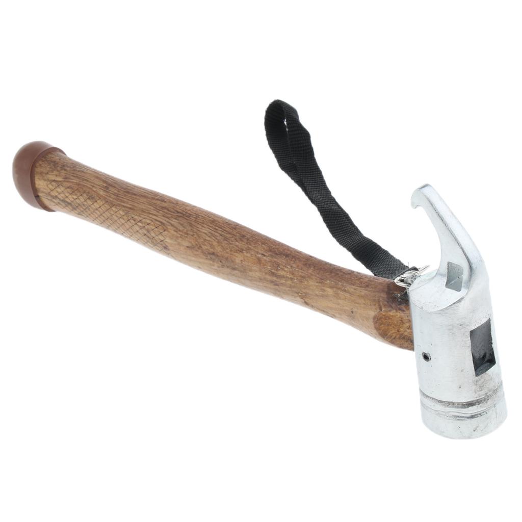 Hiking Camping Tent Mallet Hammer Peg Stake Puller for Ground Nails Metal Head
