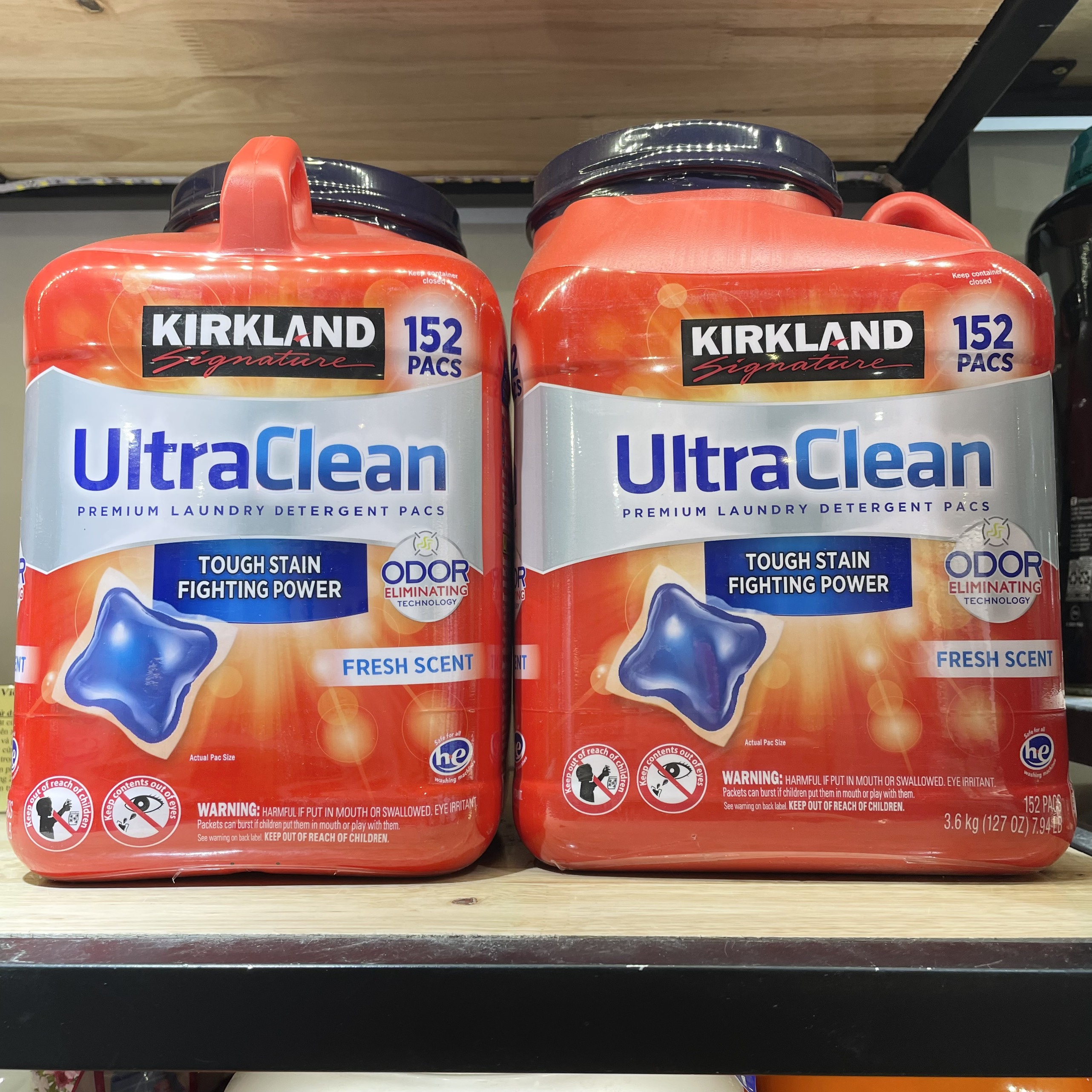 Viên Giặt Quần Áo Kháng Khuẩn Kirkland Signature Ultra Clean 152 Viên Của Mỹ