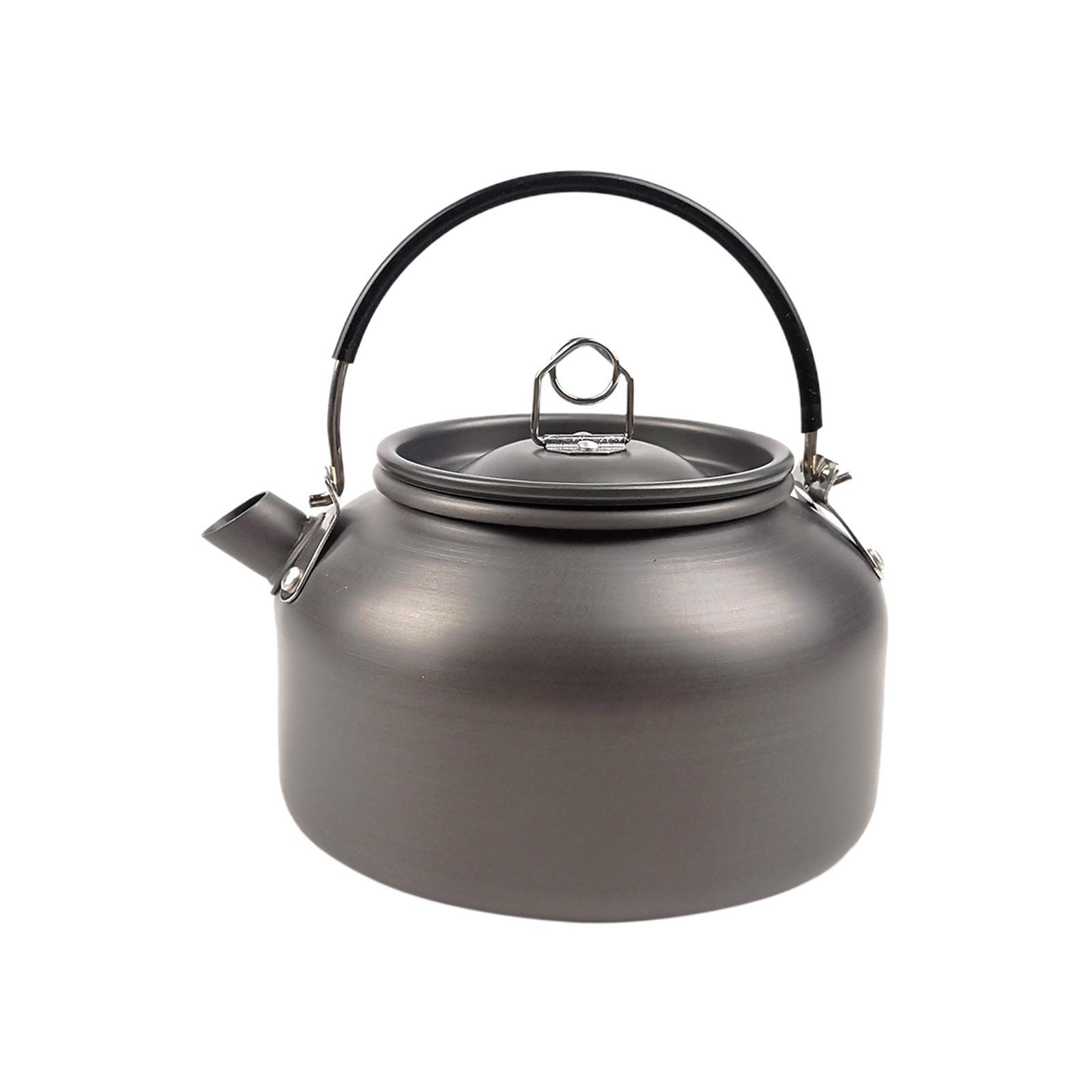 Camping Hot Water Kettle Camp Tea Coffee Pot 800ml Whistling Water Kettle for Open Fire Mini Kettle Teapot Kettle for Kitchen Mountaineering