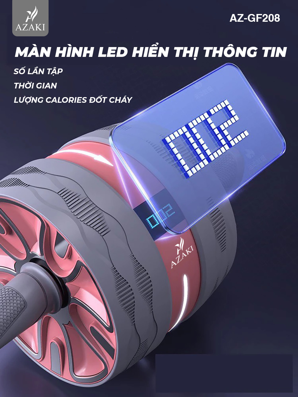 Hình ảnh  Con lăn tập bụng thông minh Azaki GF208