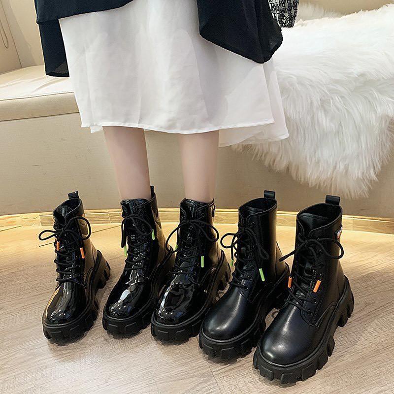 Giầy boot cổ lửng phong cách hàn