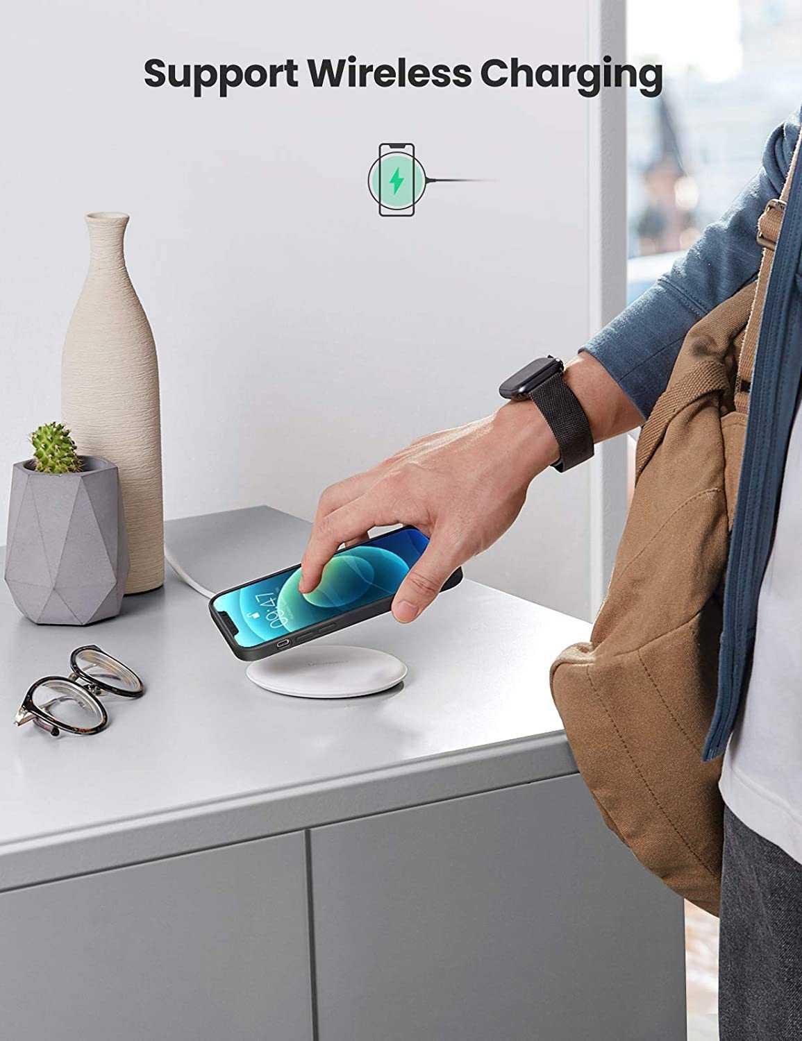 Ugreen UG20454LP418TK Iphone 12 Pro 6.1inch Màu Đen Ốp Lưng điện thoại Silicone - HÀNG CHÍNH HÃNG