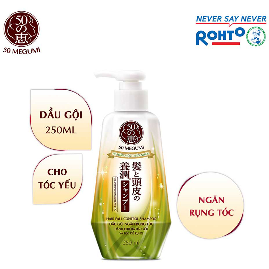 Dầu gội ngăn rụng tóc Megumi Hair Fall Control Shampoo - 250ml