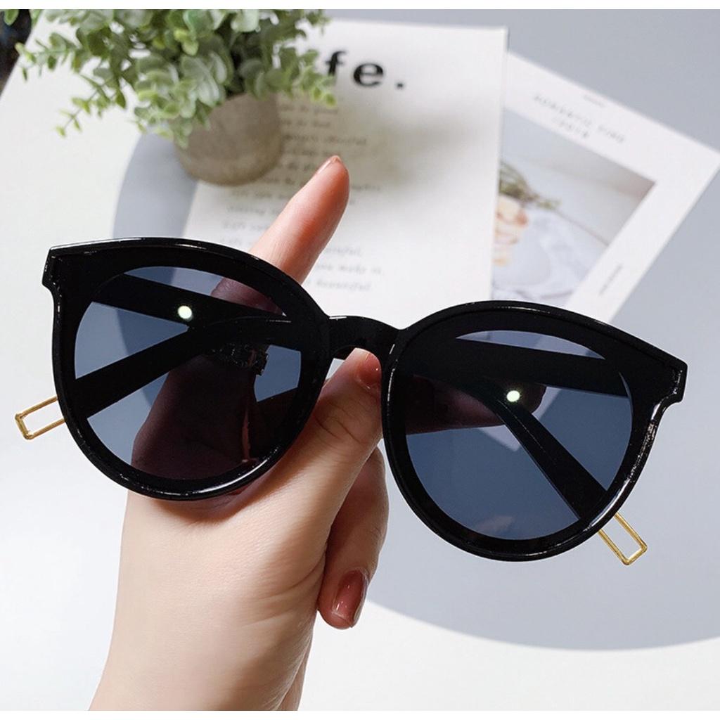 Kính mát nam nữ chữ V, kiếng râm đen nam nữ chống nắng UV400