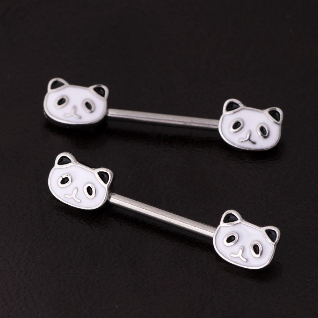 Panda  Bar  Stainless Steel   Jewelry
