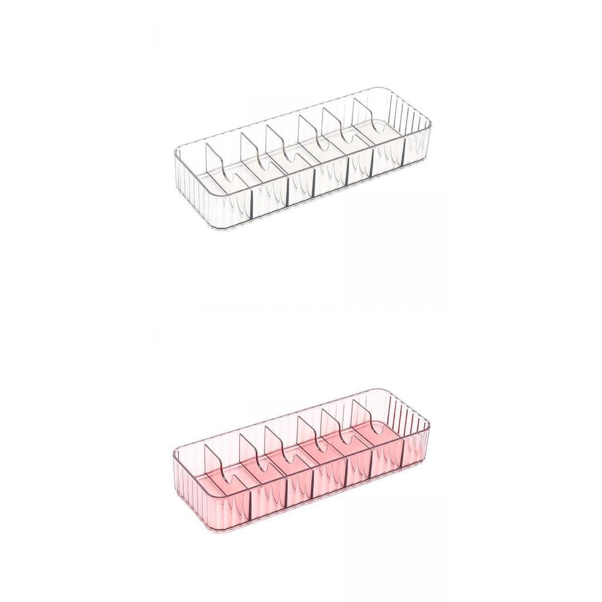2Pcs Cable Storage Box for Stationery Supplies Computer Headphones Cables