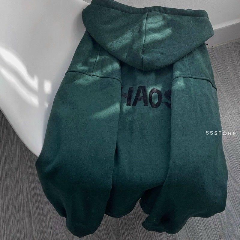 Áo khoác hoodie form rộng CHAO có zip kéo,nón to trùm đầu unisex nam nữ mẫu áo khoác hè mới
