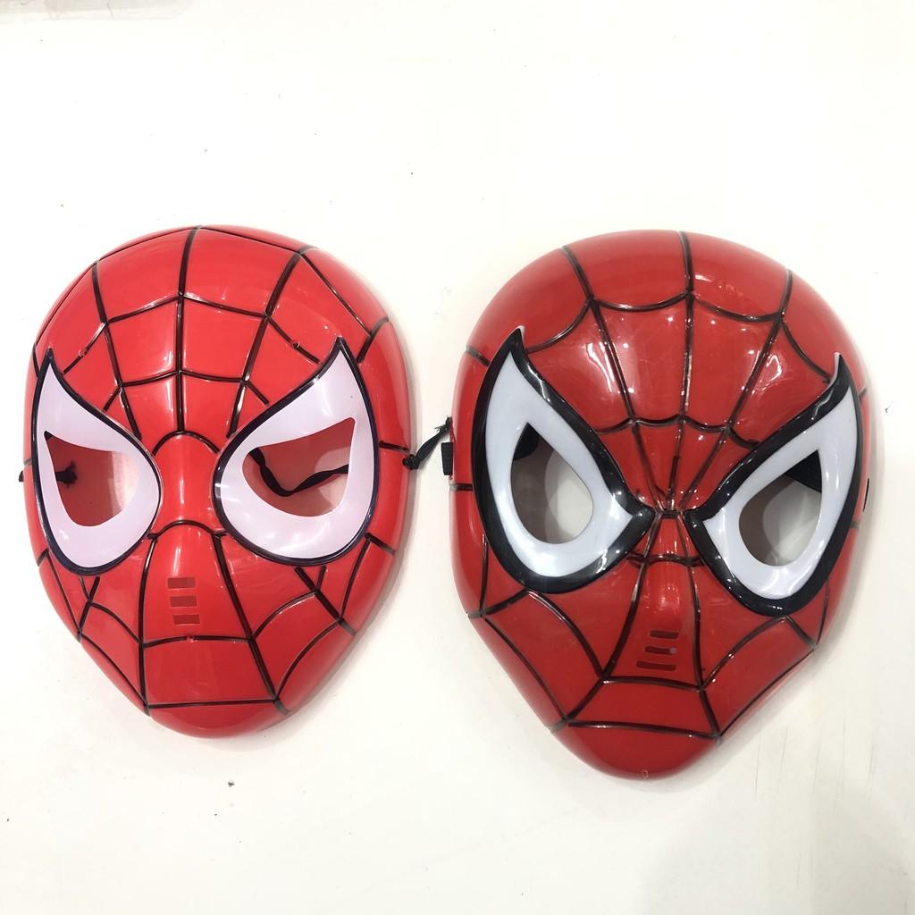 Mặt nạ người nhện - mặt nạ siêu nhân nhện Spider Man có đèn phát sáng hóa trang Trung thu , Halloween cho bé