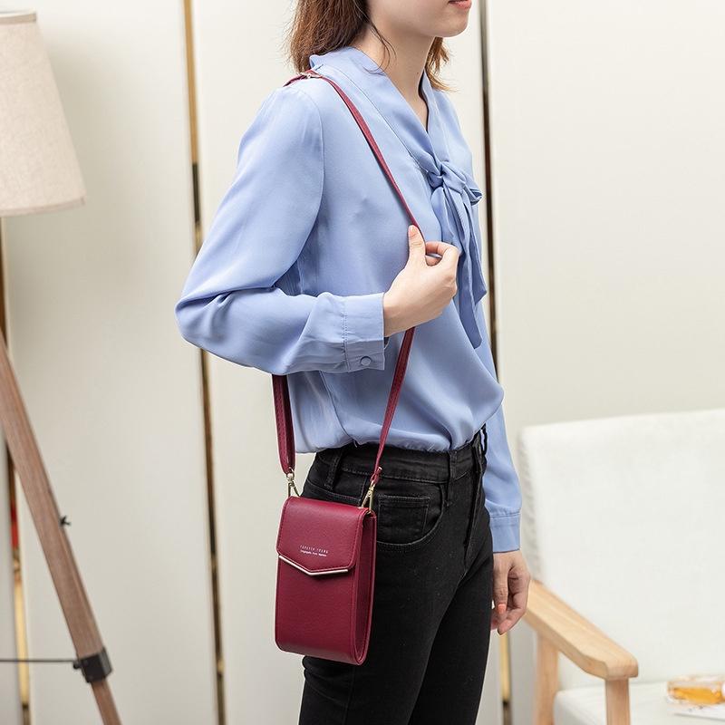 Túi đeo chéo nữ mini. Túi đeo chéo dáng dọc thời trang, phong cách Hàn Quốc trẻ trung, năng động, cá tính, tiện dụng