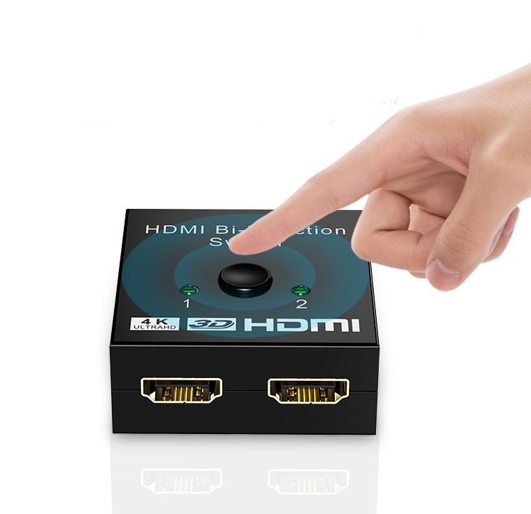 Bộ Chuyển Đổi Tín Hiệu 2 Chiều HDMI SeaSy, Độ Phân Giải 4K, 1 Cổng Vào 2 Cổng Ra / 2 Cổng Vào 1 Cổng Ra, Dùng Để Mở Rộng Cổng HDMI, Tương Thích Hầu Hết Với Các Thiết Bị Cổng HDMI - Hàng Chính Hãng