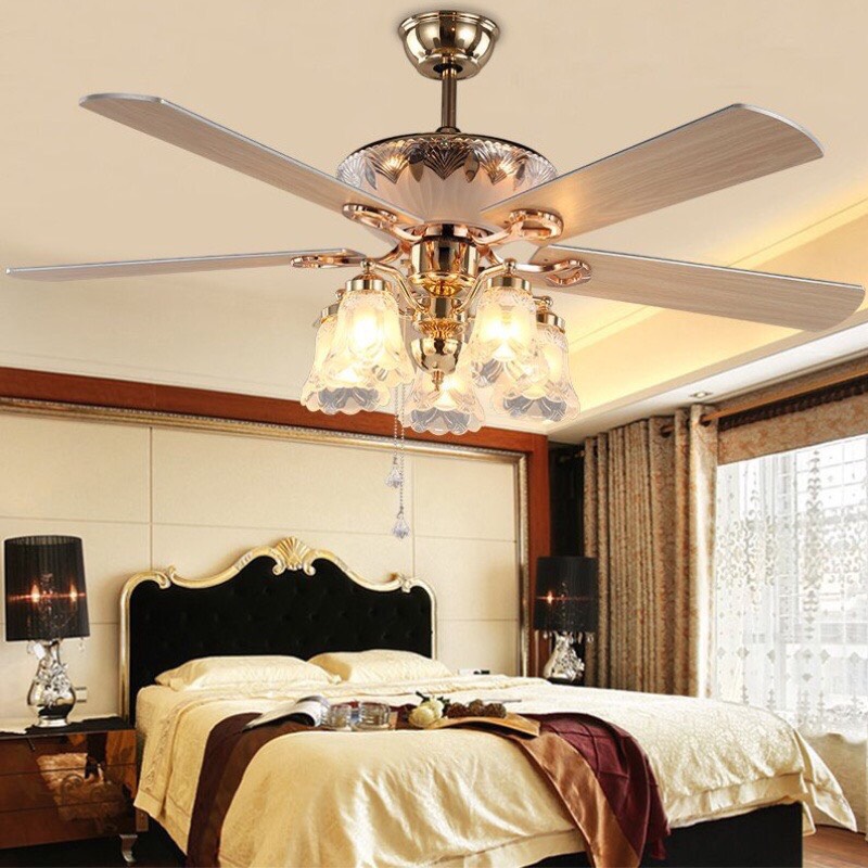 Đèn quạt MONSKY JIEN mang phong cách Châu Âu hiện đại- kèm bóng LED chuyên dụng
