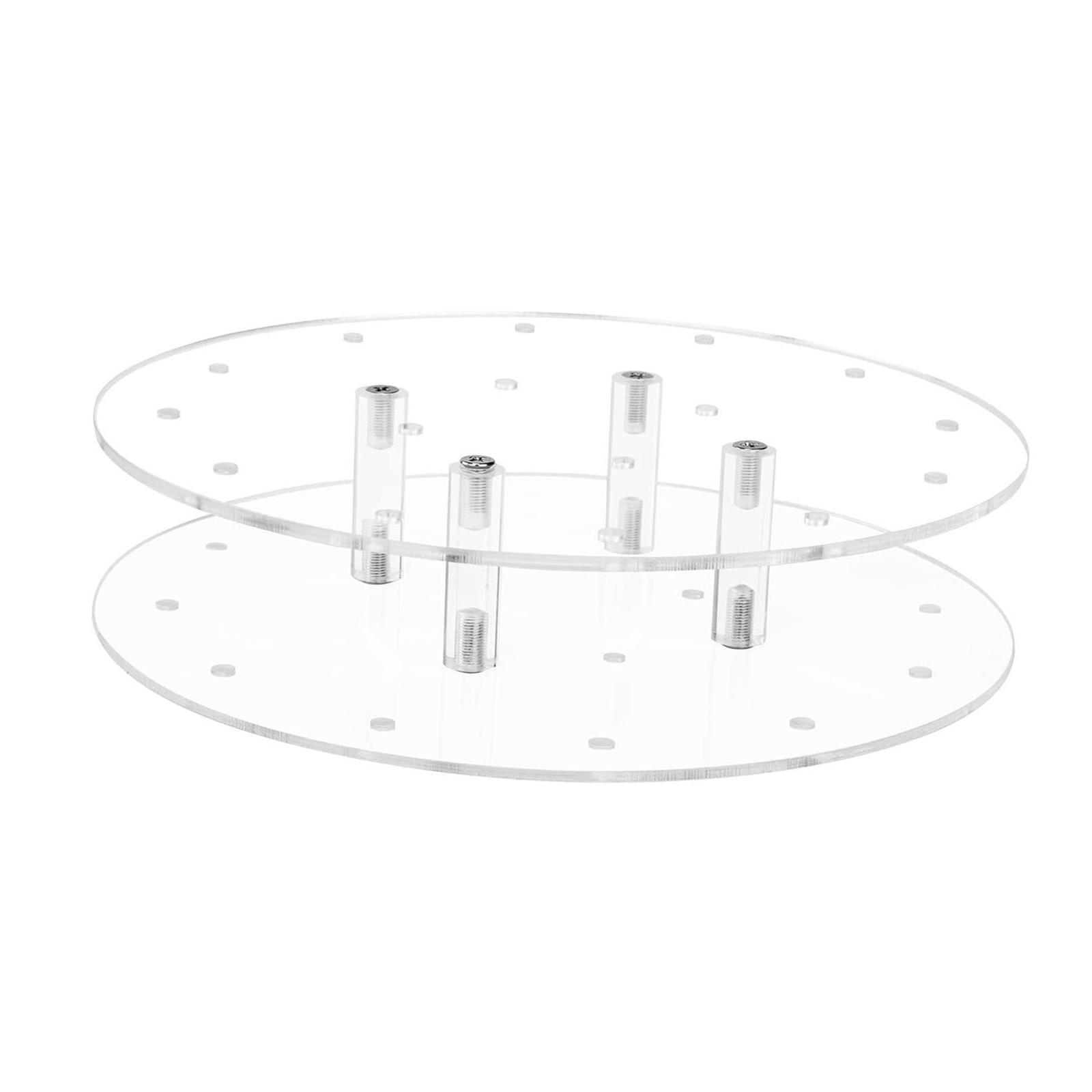 Clear Acrylic Cake Display Stand 16 Holes Cake Holder for Thanksgiving Decor
