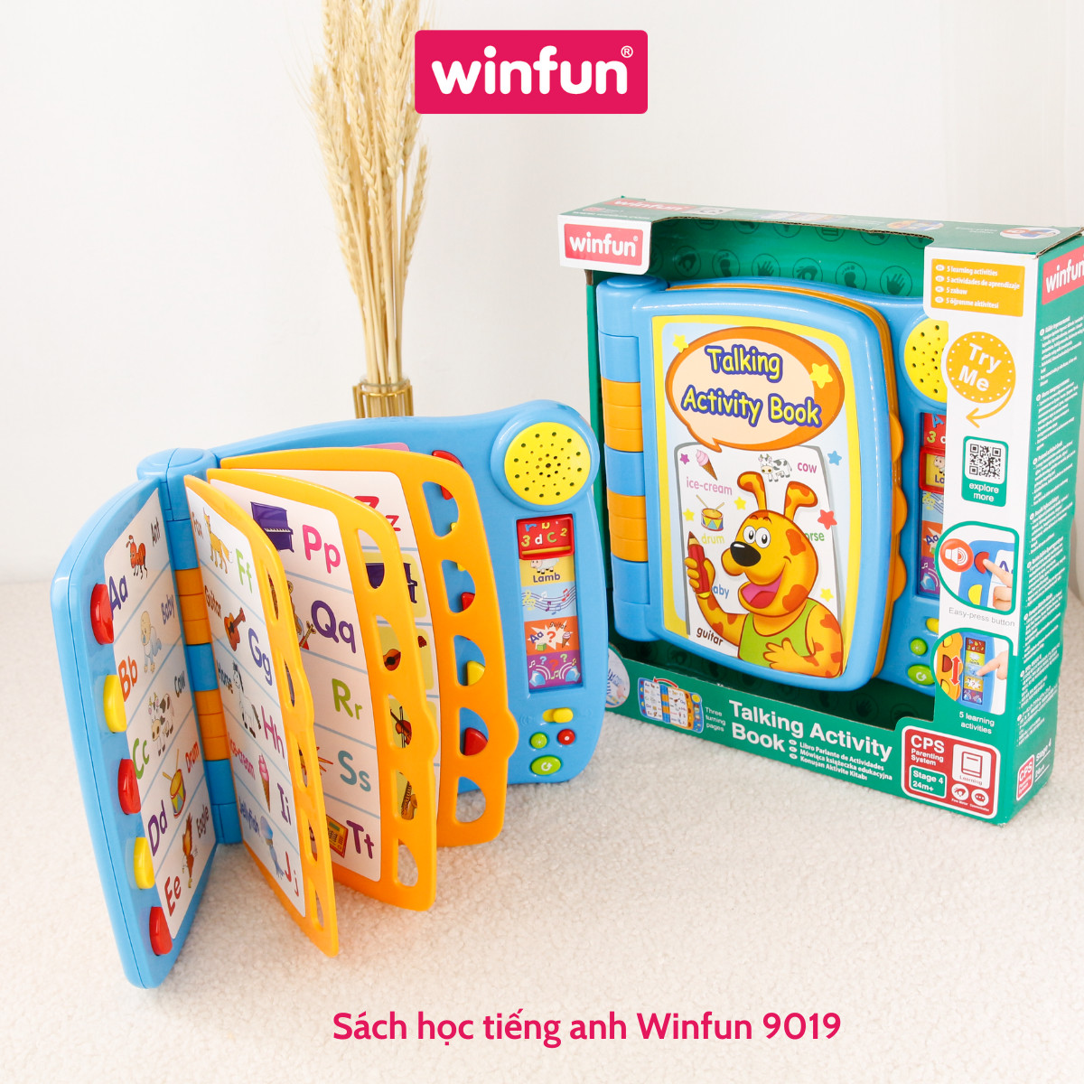 Đồ chơi giáo dục sớm cho bé sách biết nói dạy bé học tiếng Anh khởi đầu Winfun 9019 - phát triển ngôn ngữ - kỹ năng
