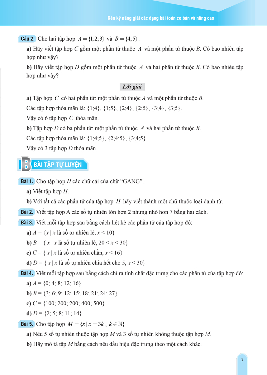 Rèn Kỹ Năng Giải Các Dạng Bài Toán (Cơ Bản Và Nâng Cao) Lớp 6 - Tập 1_MEGABOOK