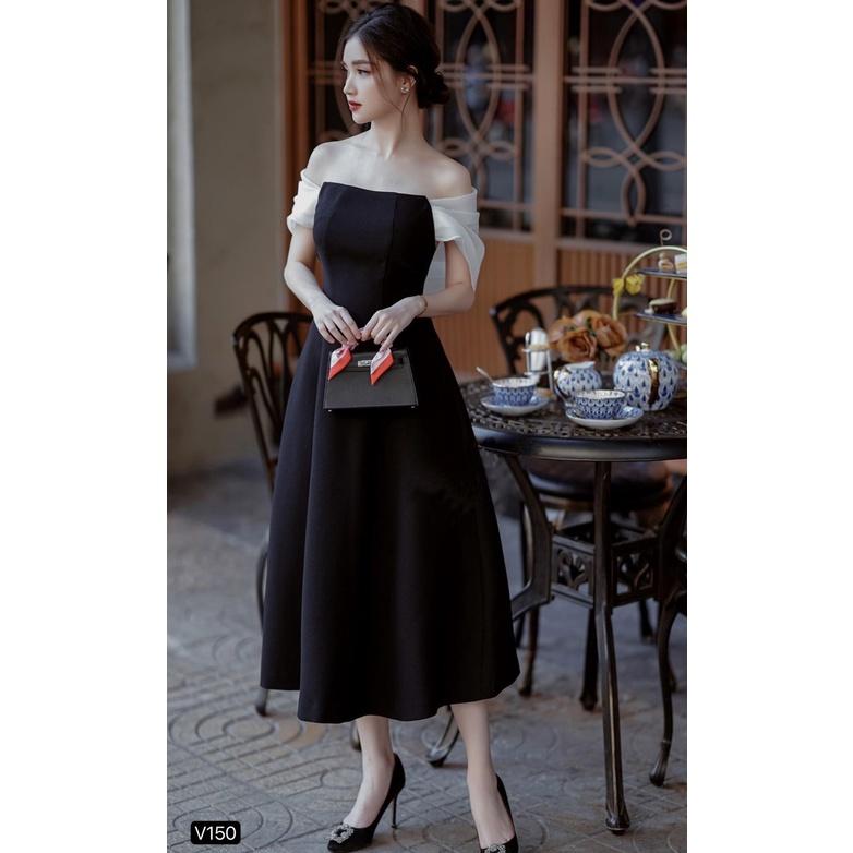 Đầm Dự Tiệc Sang Trọng Mina Dress Chất Liệu Tuyết Mưa Hàn - Váy Thiết Kế Thanh Lịch Đẳng Cấp