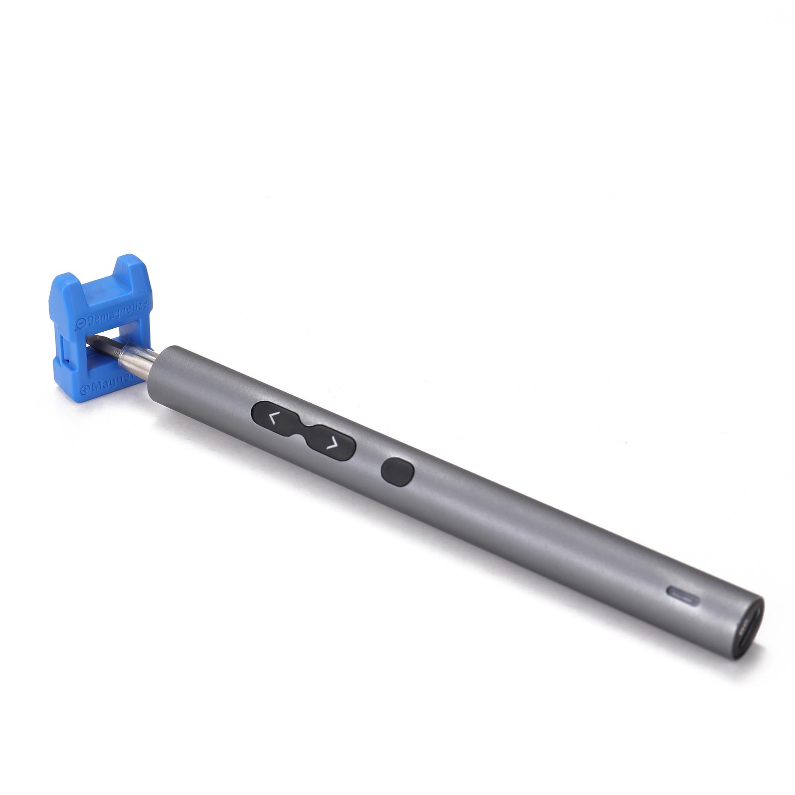 28in1 200r/min 0.35N.m Torque Cordless Type-C Rechargeable Multi-use Electric Screwdriver Screw Drill Bit Set Mini Power Tool Multifunction Screw Driver with LED Light for Repairing Clock Electronic Device