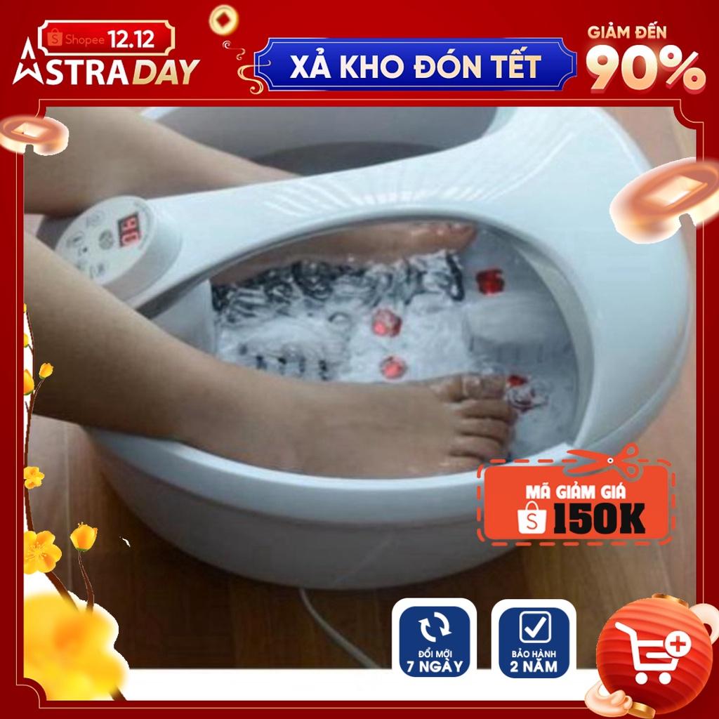 [Hàng Chính Hãng - BH 2 Năm] Bồn ngâm chân Massage điều chỉnh nhiệt độ SereneLife SL17 tặng kèm muối ngâm chân
