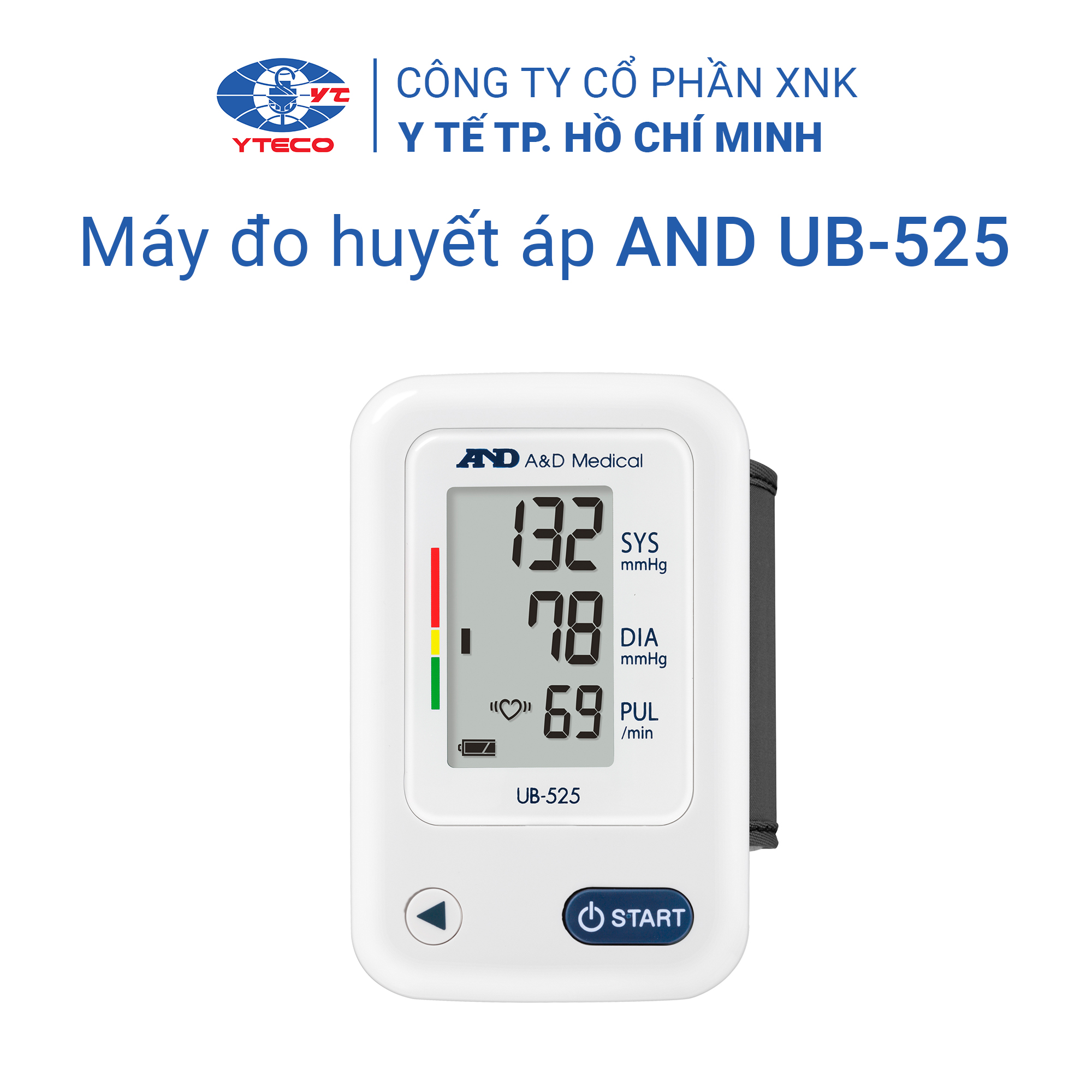 Máy đo huyết áp cổ tay AND UB-525