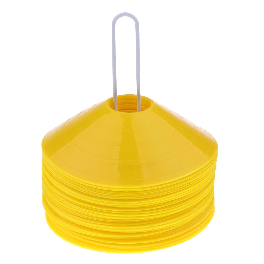 50 Pieces Sport Soccer Mini Disc Cones Football Agility Training Aids