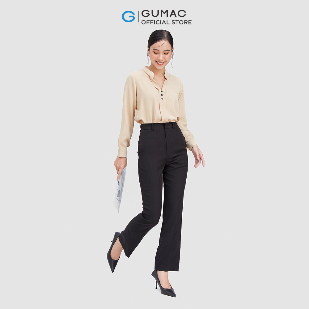 Quần tây nữ GUMAC QC05057 ống loe