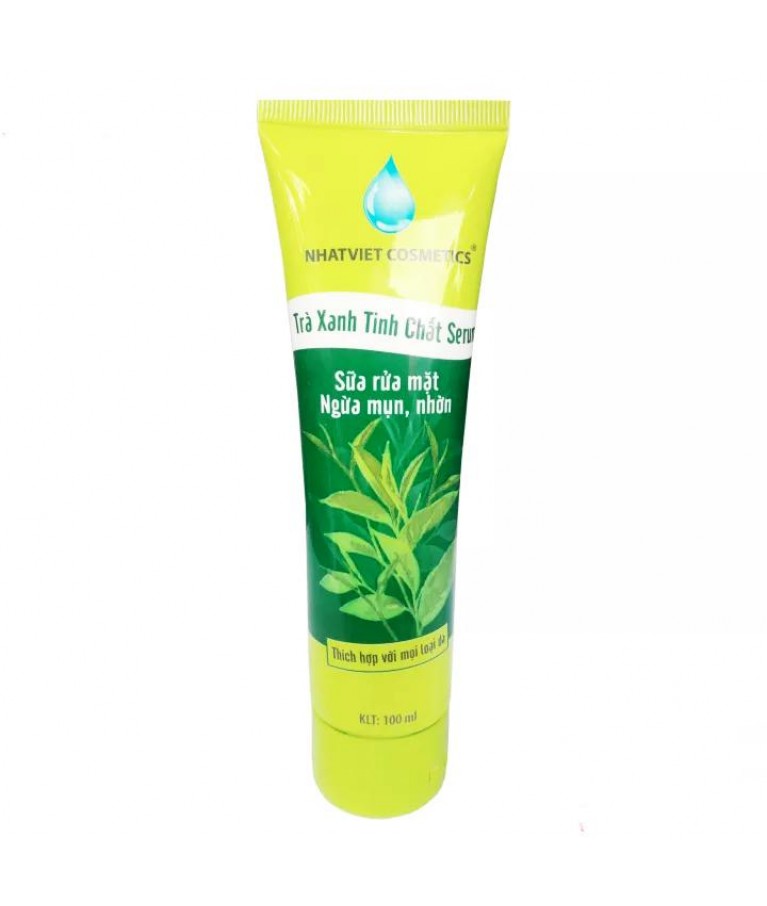 Sữa rửa mặt ngừa mụn giảm nhờn 100ml_ Trà xanh tinh chất Serum