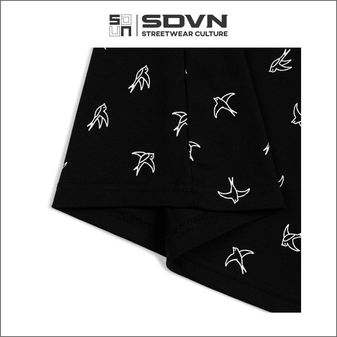 Áo Thun POLO Unisex Form Rộng - Brand Chính Hãng SDVN - SWALLOWS