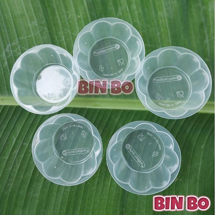 Khuôn bánh flan hình bông hoa có nắp Vĩnh Trường hộp bánh flan hình bông